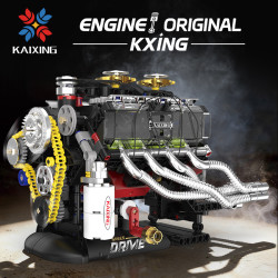 KAIYU KeeYee World K96258 Xếp hình lắp ráp ghép mô hình Động cơ Dodge Viper GT 40 Shelby V8