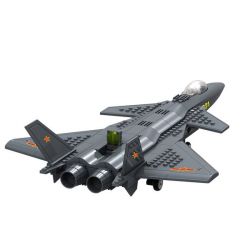 WANGE DR.LUCK JX003 4003 non  TIÊM KÍCH TÀNG HÌNH tỷ lệ 1:50 bộ đồ chơi xếp lắp ráp ghép mô hình Military Army J20 HEAVY STEALTH FIGHTER Quân Sự Bộ Đội 286 khối