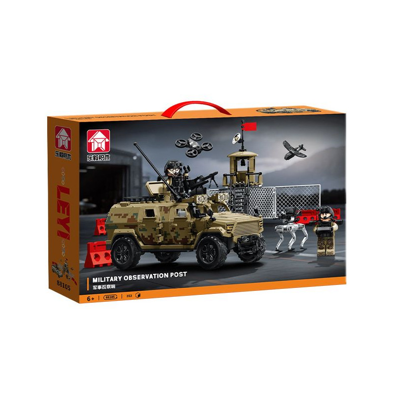 Le Yi 88105 Military Observation Post Xếp hình lắp ráp ghép mô hình trạm quan sát quân sự