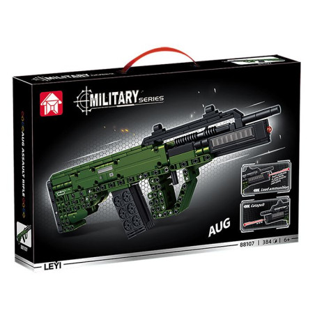 Le Yi 88107 AUG Assault Rifle Xếp hình lắp ráp ghép mô hình súng trường tấn công AUG
