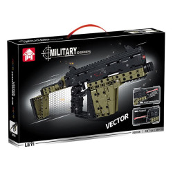 Le Yi 88108 KRISS Vector Submachine Gun Xếp hình lắp ráp ghép mô hình Súng tiểu liên Victor VECTOR