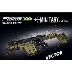 Le Yi 88108 KRISS Vector Submachine Gun Xếp hình lắp ráp ghép mô hình Súng tiểu liên Victor VECTOR