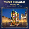 Pantasy 85045 Prague Astronomical Clock Xếp hình lắp ráp ghép mô hình Tòa nhà nhìn ra đường phố có đèn chiếu sáng đồng hồ thiên văn Praha