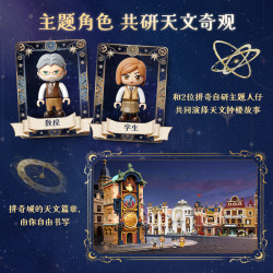 Pantasy 85045 Prague Astronomical Clock Xếp hình lắp ráp ghép mô hình Tòa nhà nhìn ra đường phố có đèn chiếu sáng đồng hồ thiên văn Praha
