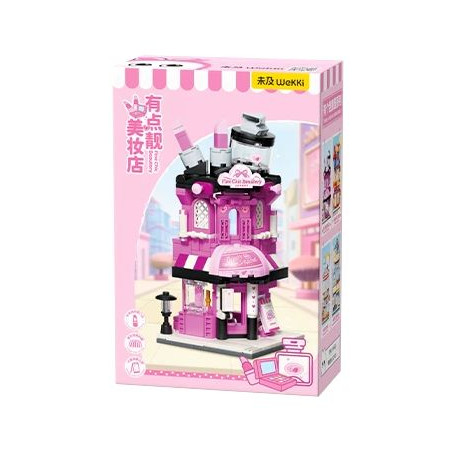 Wekki 516623 Xếp hình lắp ráp ghép mô hình Có một công viên sáng tạo: một cửa hàng làm đẹp xinh đẹp