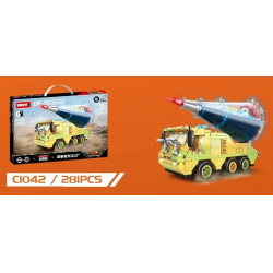 WOMA C1042 Xếp hình lắp ráp ghép mô hình Lưỡi kiếm của đất nước: Tên lửa hạt nhân chiến lược xuyên lục địa dạng lỏng DF-5C