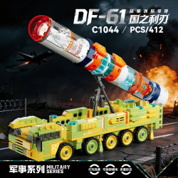 WOMA C1044 Xếp hình lắp ráp ghép mô hình Lưỡi kiếm của đất nước: Tên lửa liên lục địa phóng từ mặt đất DF-61