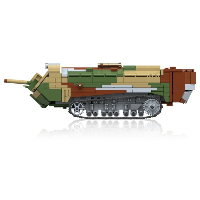 ThirdParty 300033 Saint-Chamond Heavy Tank-Lake Xếp hình lắp ráp ghép mô hình Xe tăng hạng nặng Saint-Chamont của Pháp