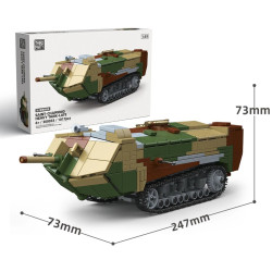 ThirdParty 300033 Saint-Chamond Heavy Tank-Lake Xếp hình lắp ráp ghép mô hình Xe tăng hạng nặng Saint-Chamont của Pháp