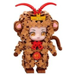toy generation 36313 Xếp hình lắp ráp ghép mô hình Cung hoàng đạo Trung Quốc: con khỉ