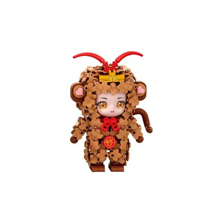 toy generation 36313 Xếp hình lắp ráp ghép mô hình Cung hoàng đạo Trung Quốc: con khỉ
