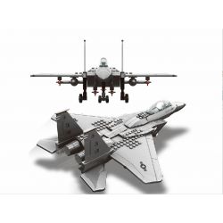 WANGE JX005 4004 4223 non  MÁY BAY CHIẾN ĐẤU CHIM ƯNG tỷ lệ 1:48 bộ đồ chơi xếp lắp ráp ghép mô hình Military Army F15 EAGLE FIGHTER F-15 Quân Sự Bộ Đội 586 khối