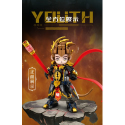 toy generation 8881 Xếp hình lắp ráp ghép mô hình Những anh hùng trẻ tuổi: Ngộ Không Tây Du
