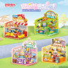 toy generation 36075 Vigor Shop Xếp hình lắp ráp ghép mô hình Quán trà sữa Yuanqi