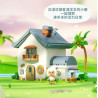 Wekki 518209 Xếp hình lắp ráp ghép mô hình Con dê dễ chịu và con sói to lớn: Chuồng dê luộc