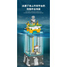 JIESTAR JJ9215 Semi Submersible Drilling Platform Xếp hình lắp ráp ghép mô hình Nền tảng khai thác ngoài khơi Đồ trang trí lắp ráp phối cảnh toàn cảnh