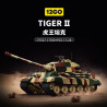 12GO 97027 Xếp hình lắp ráp ghép mô hình Xe tăng hạng nặng King Tiger Tiger II 1:28