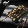 12GO 97027 Xếp hình lắp ráp ghép mô hình Xe tăng hạng nặng King Tiger Tiger II 1:28