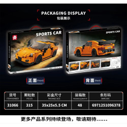 Le Yi 31066 Xếp hình lắp ráp ghép mô hình Porsche