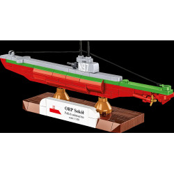COBI 4863 U‑Boot ORP SOKÓŁ Xếp hình lắp ráp ghép mô hình Tàu ngầm lớp U của Ba Lan Falcon 1:300