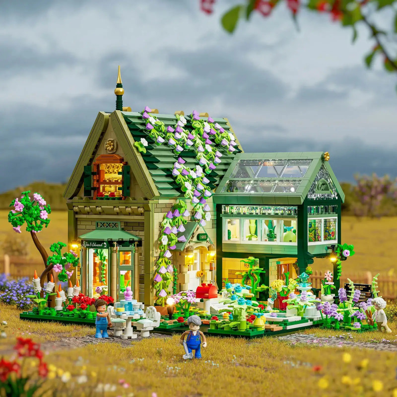 Lumibricks FunWhole 10013 Garden Cottage Xếp hình lắp ráp ghép mô hình Ngôi nhà cổ điển: Nhà vườn