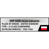 COBI 4864 U-Boot ORP DZIK Xếp hình lắp ráp ghép mô hình Tàu ngầm lớp U của Ba Lan trong Thế chiến thứ hai HMS Wild Boar 1:300