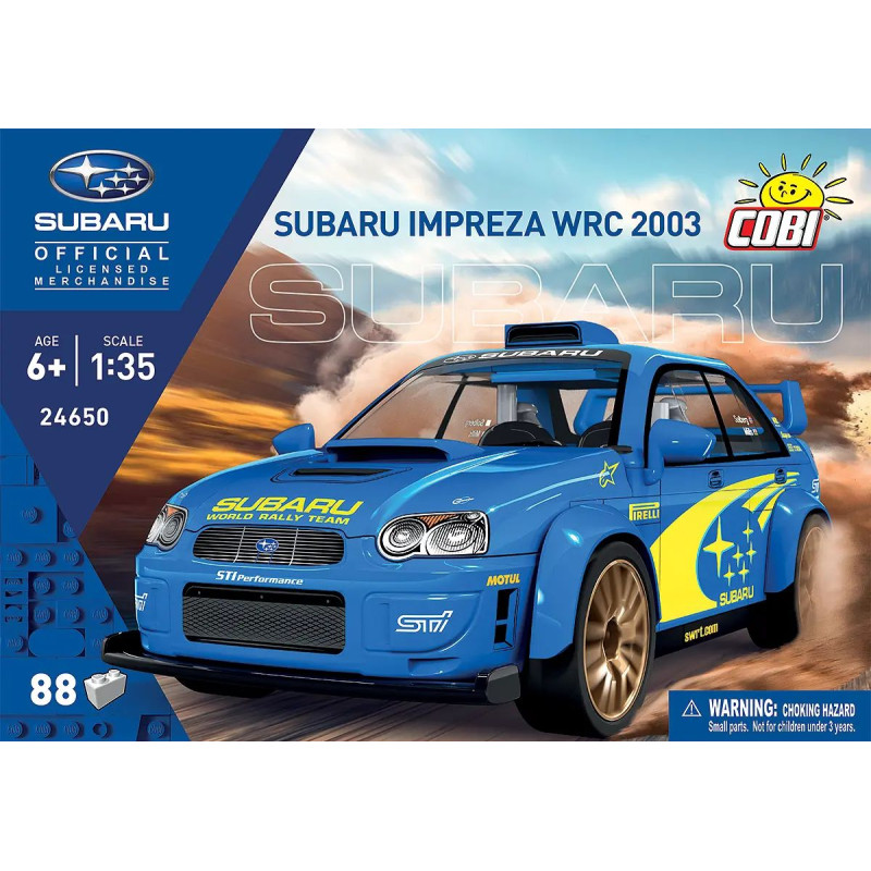 COBI 24650 Subaru Impreza WRC03 Xếp hình lắp ráp ghép mô hình Subaru Impreza WRC03 1:35