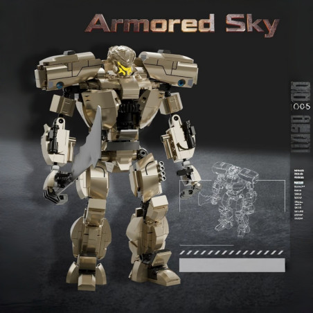 Lingrui Model Jimu Liangpin 10562 Xếp hình lắp ráp ghép mô hình Vành đai Thái Bình Dương: Phoenix Strikers
