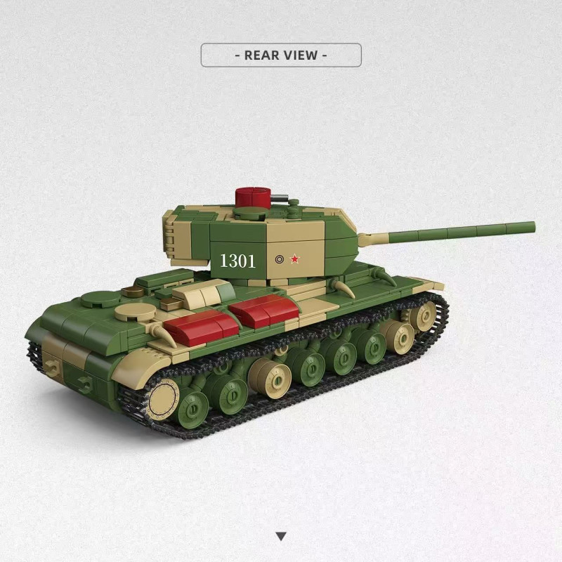 QUANGUAN 300031 KV-220 HEAVY TANK Xếp hình lắp ráp ghép mô hình Xe tăng hạng nặng KV-220 1:40