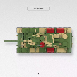QUANGUAN 300031 KV-220 HEAVY TANK Xếp hình lắp ráp ghép mô hình Xe tăng hạng nặng KV-220 1:40