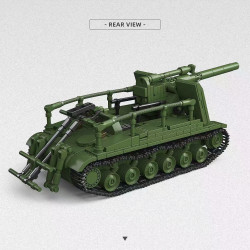 QUANGUAN 300030 S-51 SELF-PROPELLED GUN Xếp hình lắp ráp ghép mô hình Pháo tự hành S-51 1:40