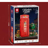 Reobrix 66609 Telephone Booth Xếp hình lắp ráp ghép mô hình buồng điện thoại