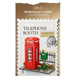 Reobrix 66609 Telephone Booth Xếp hình lắp ráp ghép mô hình buồng điện thoại