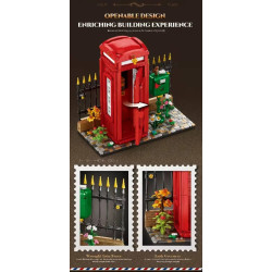 Reobrix 66609 Telephone Booth Xếp hình lắp ráp ghép mô hình buồng điện thoại