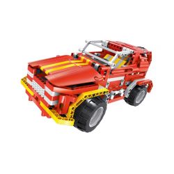 QIHUI 8002 non  XE ĐỊA HÌNH MÀU LỬA bộ đồ chơi xếp lắp ráp ghép mô hình  RAGING FIRE Kỹ Thuật Công Nghệ Cao Mô Hình Phương Tiện 472 khối