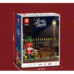 Reobrix 66610 Long Bench Xếp hình lắp ráp ghép mô hình hộp thư người anh
