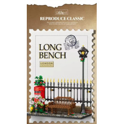 Reobrix 66610 Long Bench Xếp hình lắp ráp ghép mô hình hộp thư người anh