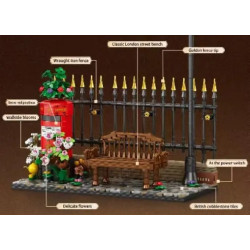 Reobrix 66610 Long Bench Xếp hình lắp ráp ghép mô hình hộp thư người anh