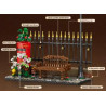 Reobrix 66610 Long Bench Xếp hình lắp ráp ghép mô hình hộp thư người anh