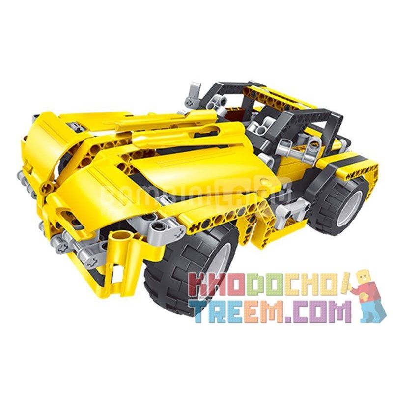 QIHUI 8003 non  XE ĐỊA HÌNH MÀU VÀNG bộ đồ chơi xếp lắp ráp ghép mô hình  MIGHTY TORRENT Kỹ Thuật Công Nghệ Cao Mô Hình Phương Tiện 423 khối