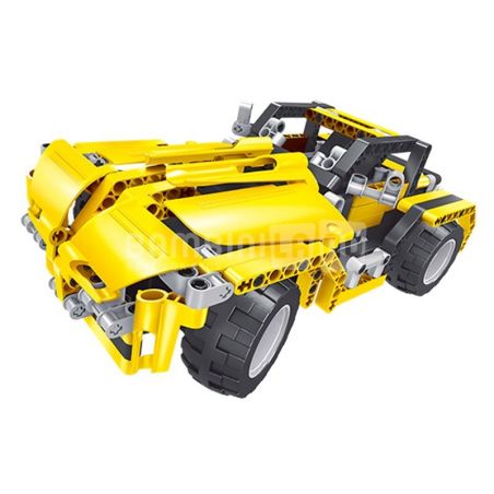QIHUI 8003 non  XE ĐỊA HÌNH MÀU VÀNG bộ đồ chơi xếp lắp ráp ghép mô hình  MIGHTY TORRENT Kỹ Thuật Công Nghệ Cao Mô Hình Phương Tiện 423 khối