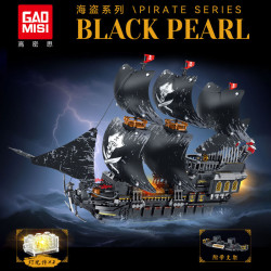 GAOMISI T2156 Black Pearl Xếp hình lắp ráp ghép mô hình tàu cướp biển ngọc trai đen
