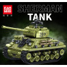 GAOMISI T2139 Sherman Tank Xếp hình lắp ráp ghép mô hình xe tăng Sherman