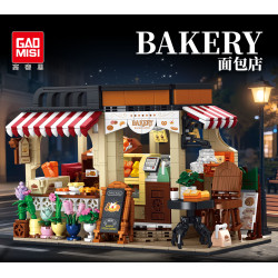 GAOMISI T2133 Bakery Xếp hình lắp ráp ghép mô hình tiệm bánh