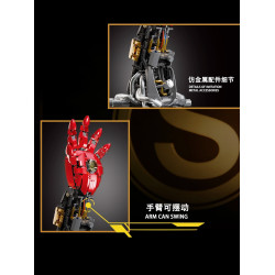 Lingrui Model Jimu Liangpin 10557 Xếp hình lắp ráp ghép mô hình Cánh tay robot bằng thép