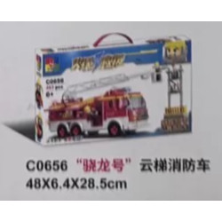 WOMA C0656 Xếp hình lắp ráp ghép mô hình Xe cứu hỏa đám mây Snapdragon