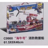 WOMA C0660 Xếp hình lắp ráp ghép mô hình Thuyền cứu hỏa lợn biển