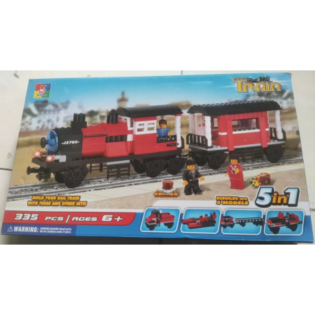 WOMA J5705A Xếp hình lắp ráp ghép mô hình xe lửa