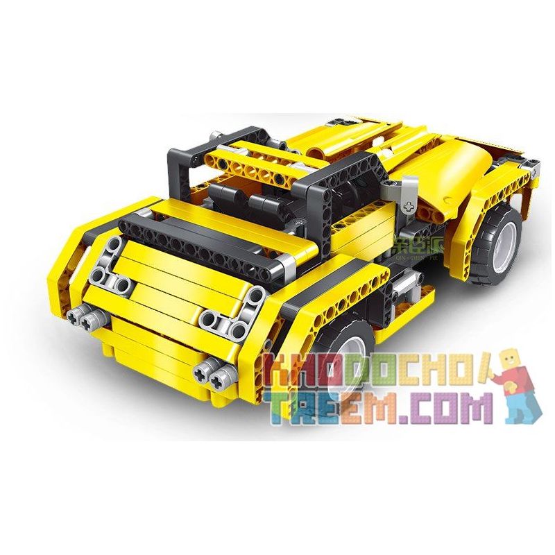 QIHUI 8003 non  XE ĐỊA HÌNH MÀU VÀNG bộ đồ chơi xếp lắp ráp ghép mô hình  MIGHTY TORRENT Kỹ Thuật Công Nghệ Cao Mô Hình Phương Tiện 423 khối