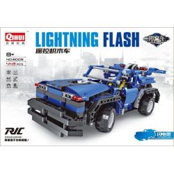 QIHUI 8005 non  XE ĐỊA HÌNH MÀU XANH BIỂN bộ đồ chơi xếp lắp ráp ghép mô hình  FLASH Kỹ Thuật Công Nghệ Cao Mô Hình Phương Tiện 445 khối